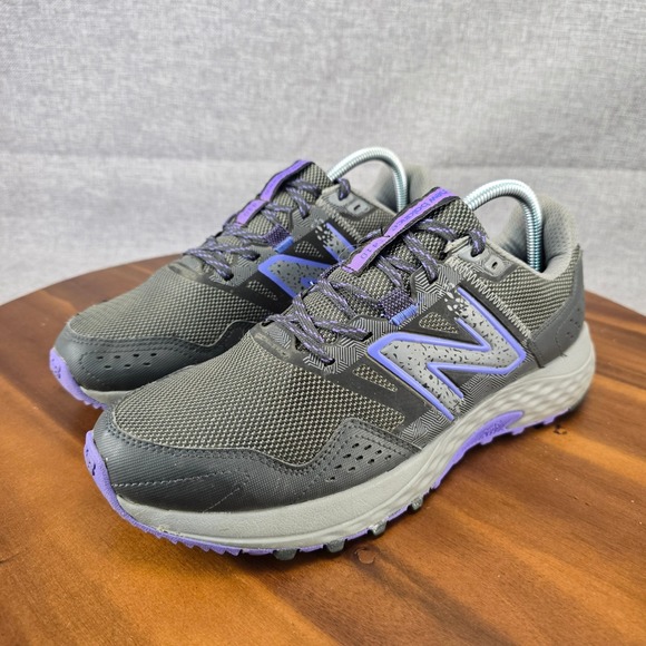 New Balance 410v8 Womens Trail Running Shoes Gray Purple WT410LQ8 Size 10 - Picture 3 of 13